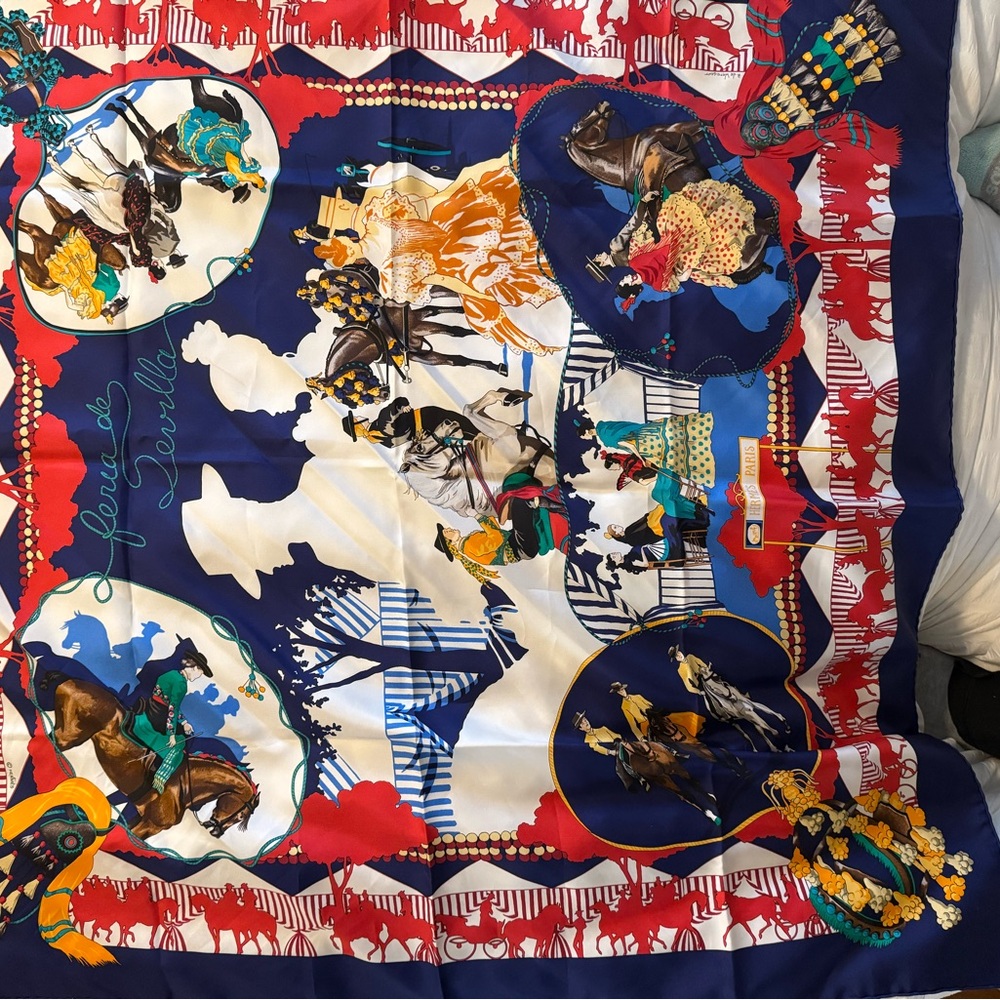 Hermes Multicolor Féria de Sevilla Scarf